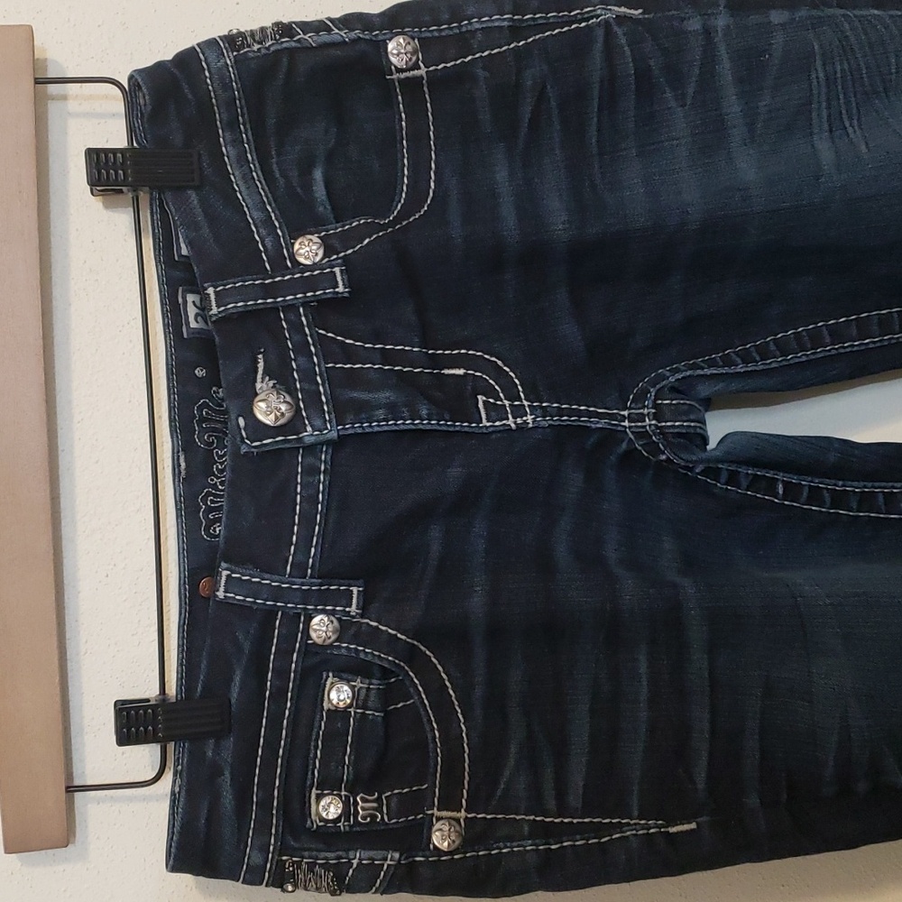 Miss Me Jeans Women Size 26 Blue Signature Skinny - Picture 2 of 8